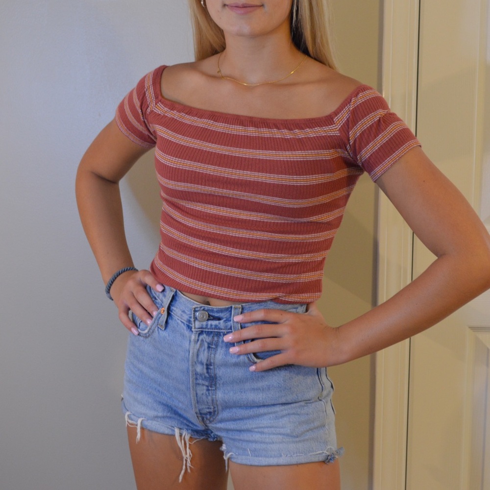 off the shoulder shirt